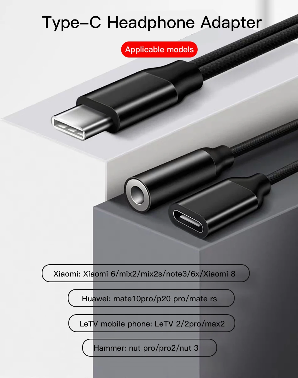 Адаптер ACCEZZ usb type C для huawei mate 20 P20 Pro samsung Xiaomi Mi6 8 Mix2S LG 3,5 мм разъем Aux адаптер разъем для зарядки