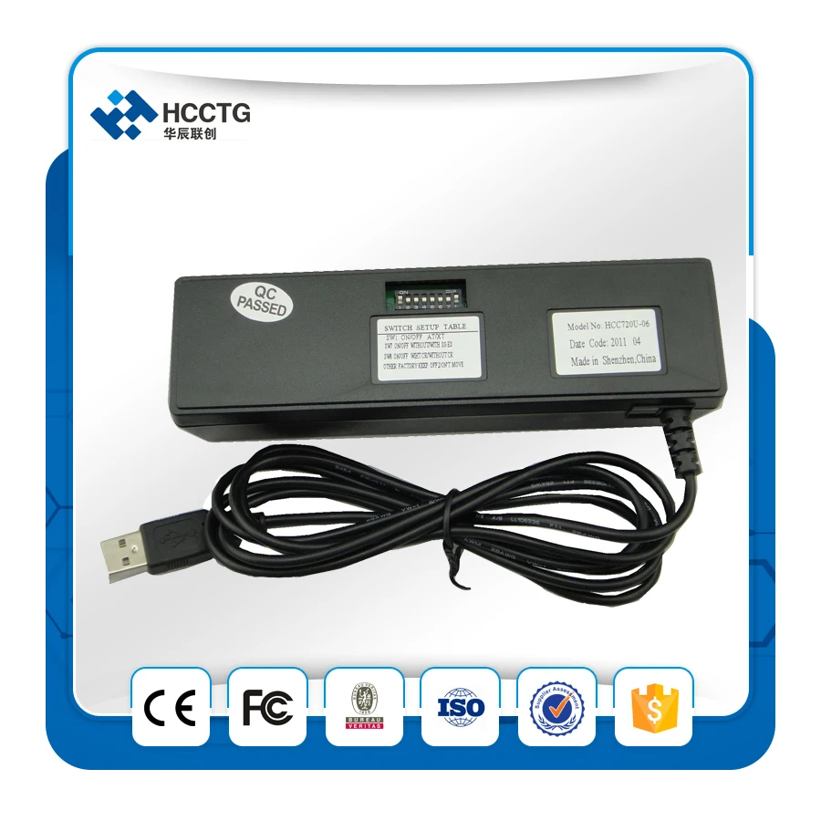 Лидер продаж дешевый считыватель магнитных карт Track123 Usb MSR скиммер HCC720|card reader|magnetic