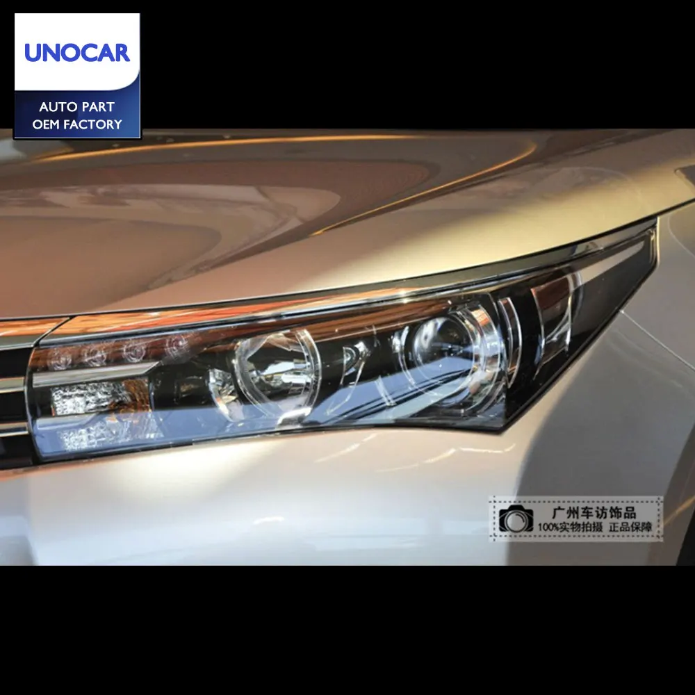 2 шт. Автомобильная фара для Toyota Corolla фары 2014 2015 2016 Altis светодиодный DRL Bi Xenon