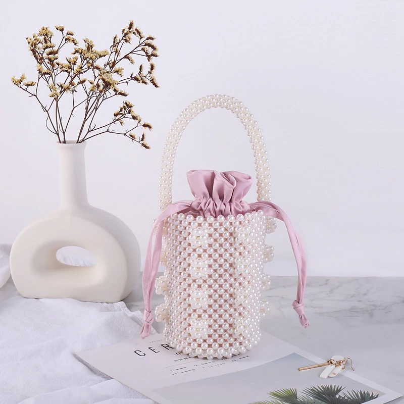 Модная жемчужная дамская сумочка сумка из бисера Женский кошелек ручной работы