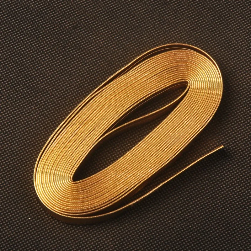 Cordón de cuero dorado Ito Sageo para cuchillos de espada samurái, Katana japonesa, Wakizashi, Tanto, PS1