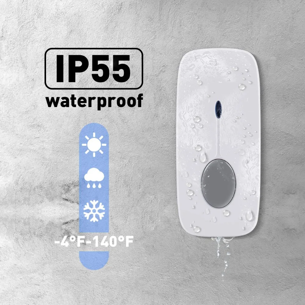 Intendvision дверной звонок беспроводной в классе с двумя приемниками 58 мелодий 4