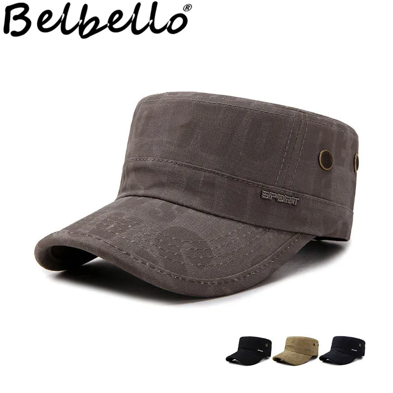 

Belbello New style korean version duck tongue cap trendy flat cap spring and autumn Outdoor baseball caps army cap sun hat