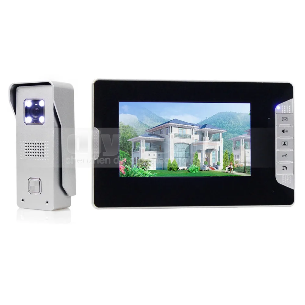 

Дверной Видеозвонок DIYSECUR 700TVL, устройство для домашней безопасности и внутренней связи, 7 дюймов, из алюминиевого сплава