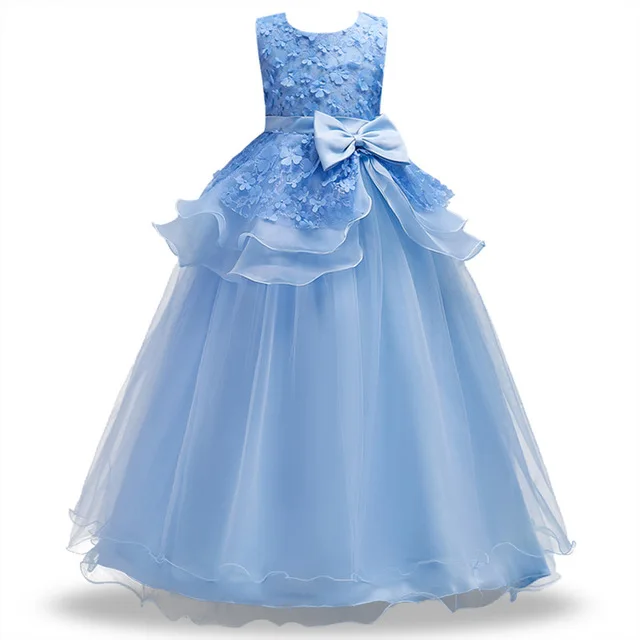 Детские платья для девочек 2020 одежда маленьких платье принцессы элегантные