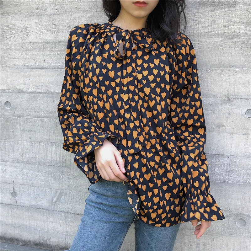 Шикарная мода feminina blusas модный бренд весенние Осенние блузки для женщин Женская