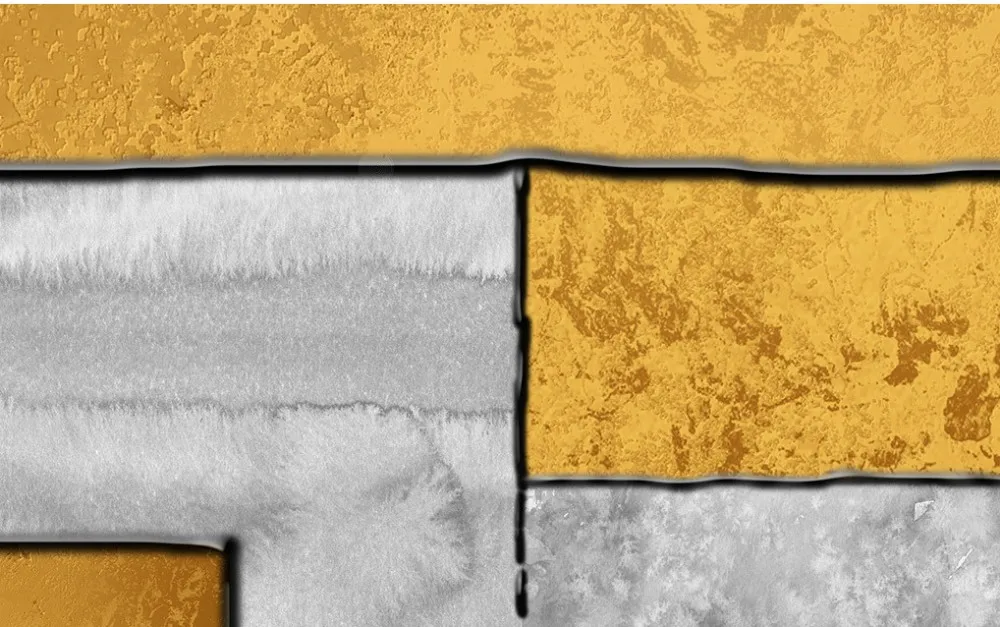Free Shipping Minimalist Personality Abstract Geometric Square Ink Golden Custom 3D Wallpaper Deco Wall Mural | Обустройство дома