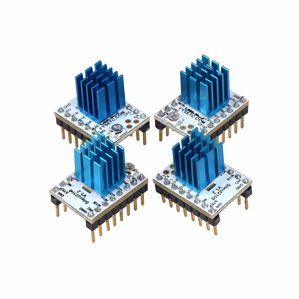 4 шт. MKS TMC2100 Stepstick шаговый двигатель драйвер модуль с теплоотводом ультра тихий