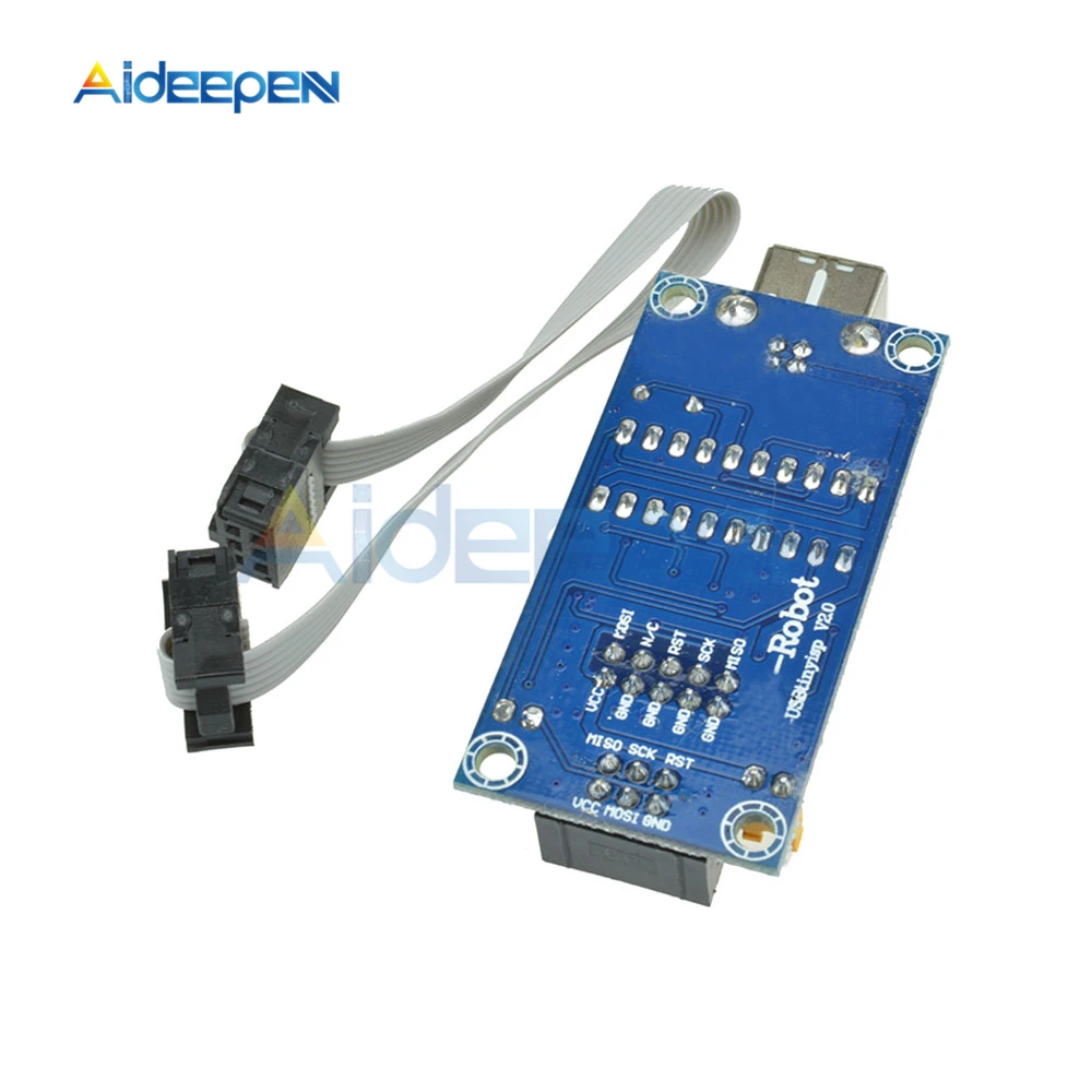 USBTiny USBtinyISP AVR ISP программатор Bootloader для Arduino Meag2560 UNO R3 с 6pin кабелем