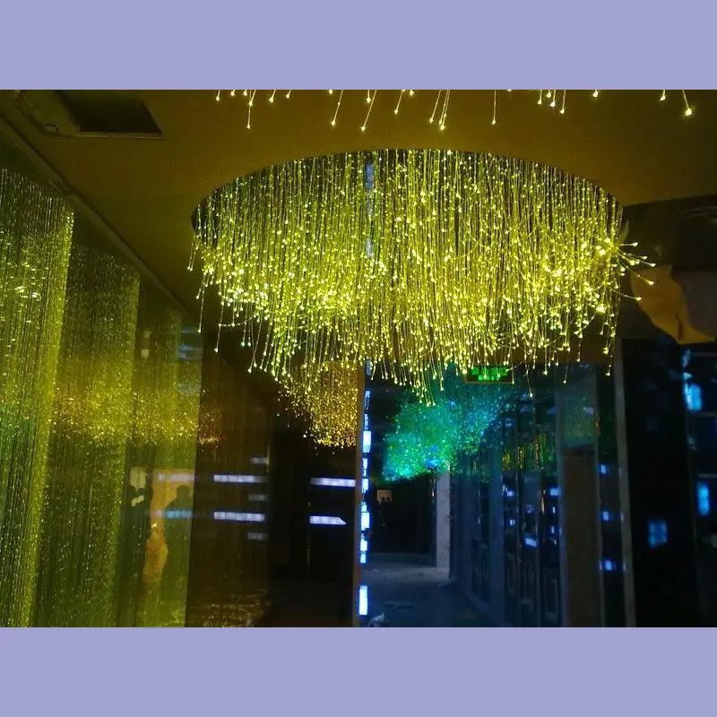 Затемнения 16 Вт RGBW мерцание LED Волокно оптический звезда Потолочные светильники