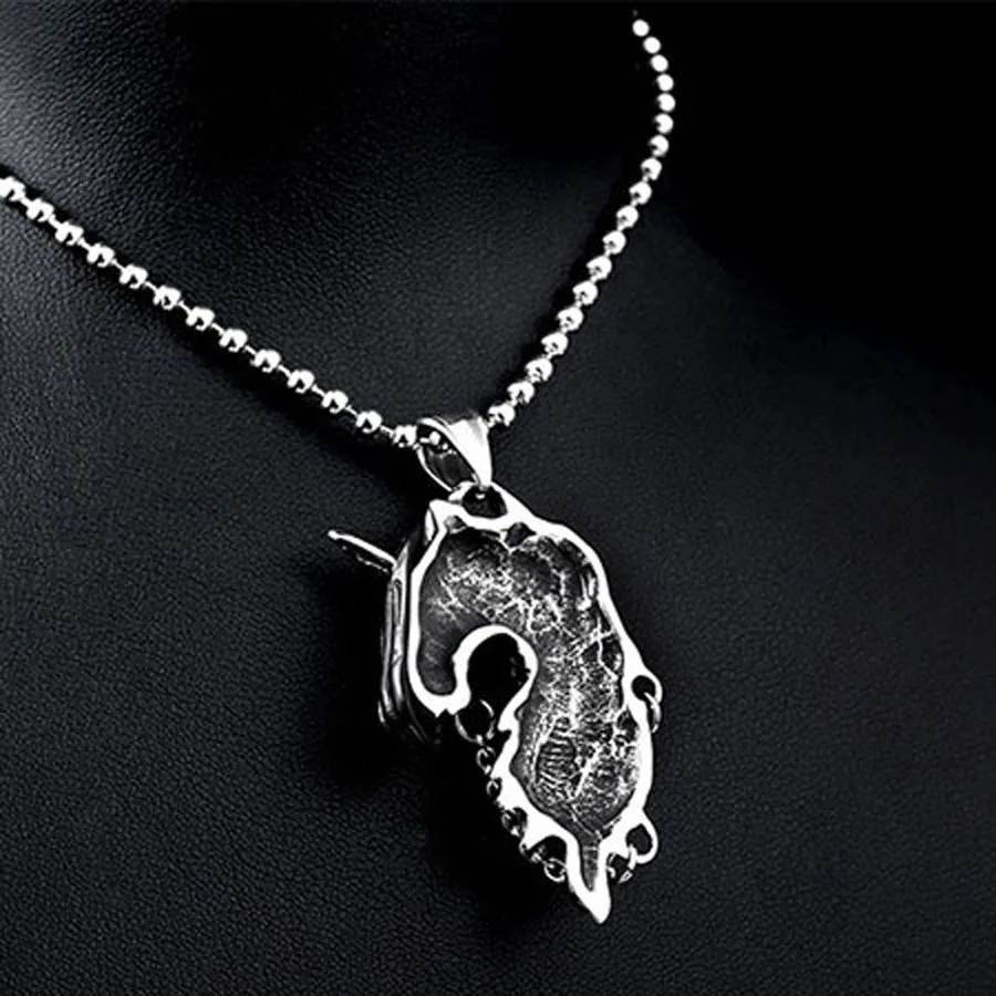 Ожерелье в стиле ретро с животным эльфы единорог лошадь кулон из нержавеющей