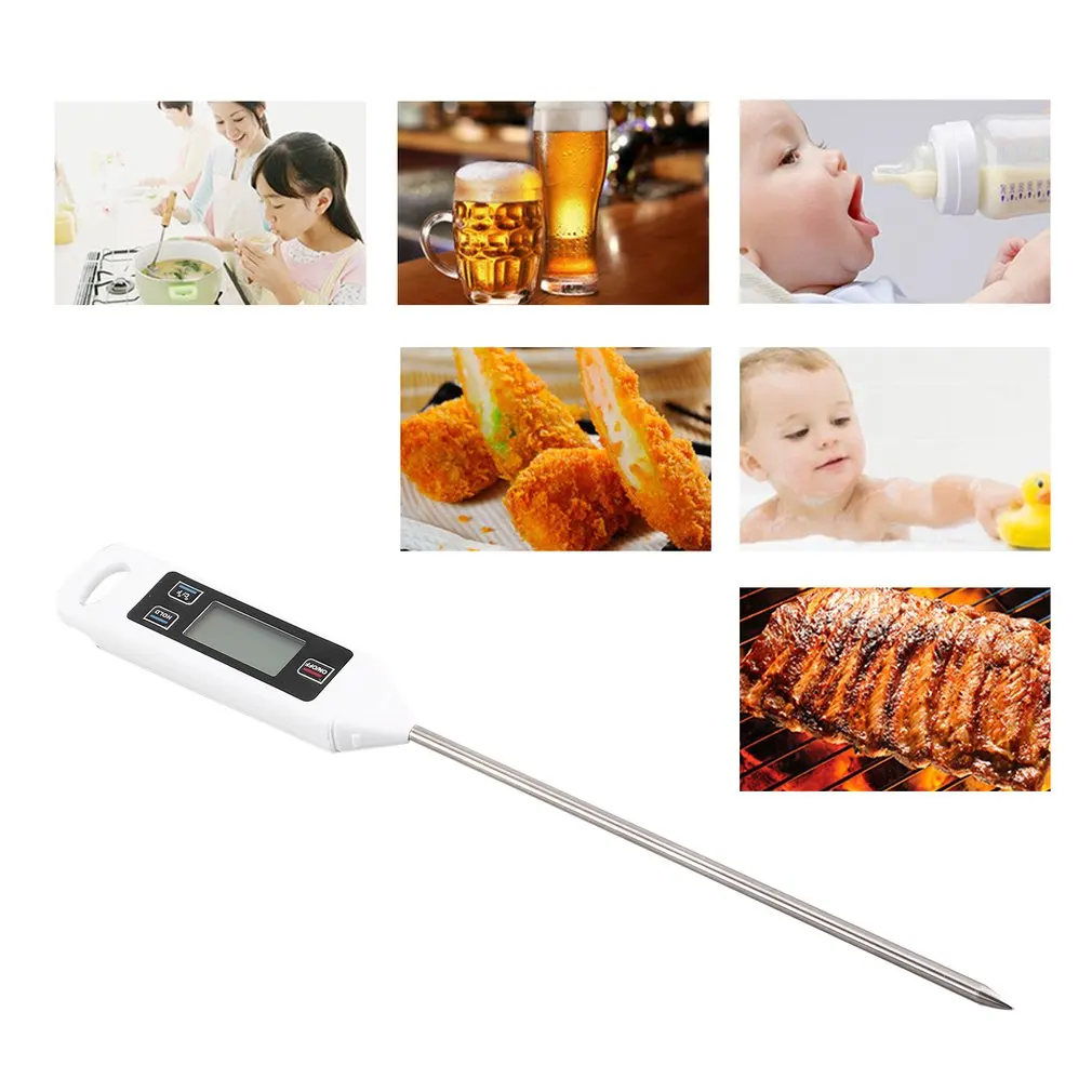 FLUS TT02 Digital Thermometer Meter Probe BBQ Kitchen Cooking Food Tool Pyrometer Electronic Temperature Tester Household | Инструменты