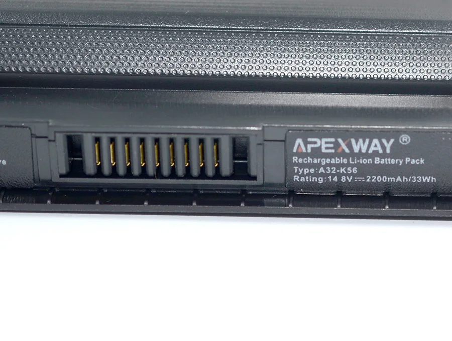 ApexWay Аккумулятор для ноутбука ASUS A31-K56 A32-K56 A41-K56 A42-K56 A46C A46CA A46CB A46CM A46V A56C A56CA A56CB A56CM A56V