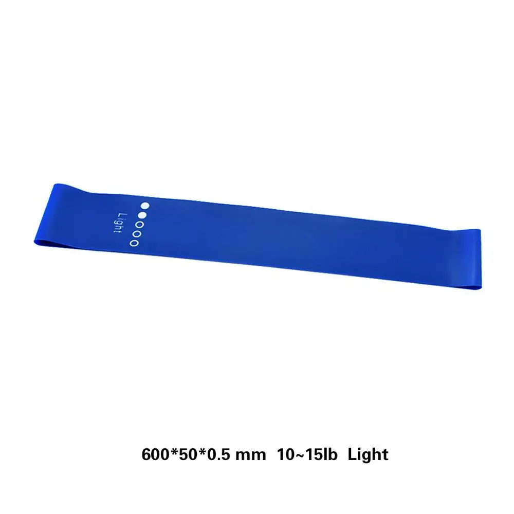 5 Level Yoga Resistance Rubber Bands Pilates Sport Training Workout Elastic Bands Indoor Outdoor Fitness Equipment 0.35mm-1.1mm - Цвет: blue