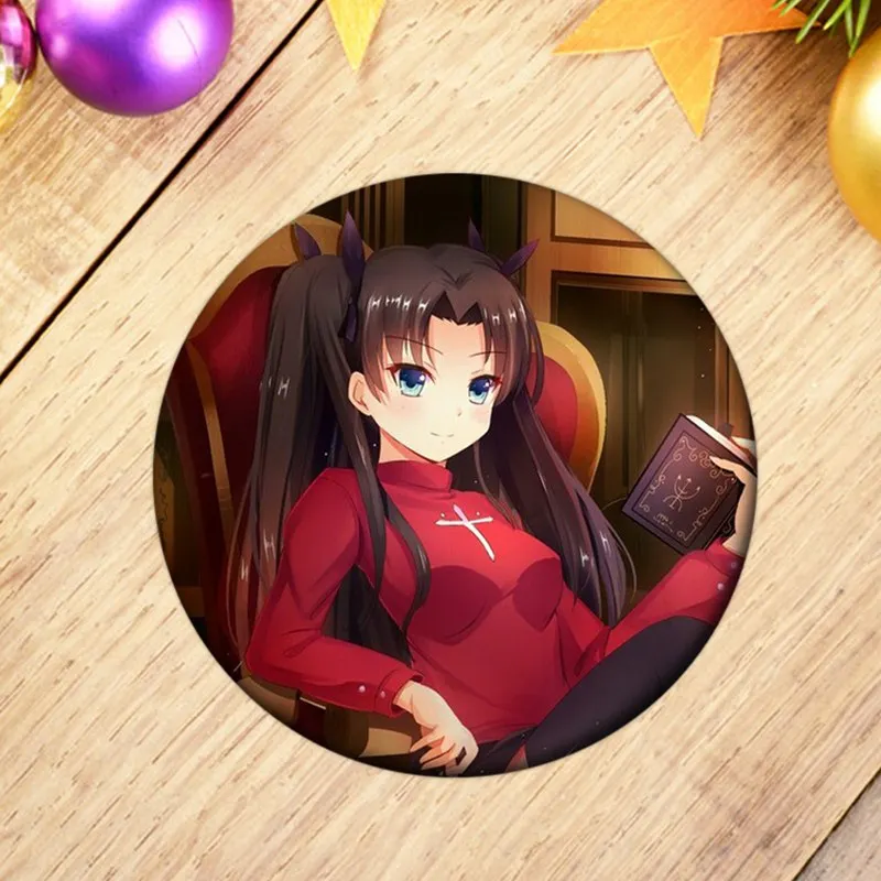 1 шт. Fate stay night значок косплея Saber брошка мультфильм Pins Rin Tohsaka Коллекционные Значки