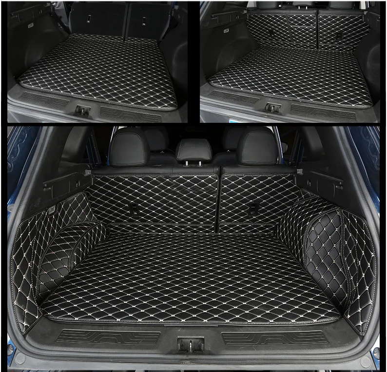 Роскошный Прочный Коврик для багажника из волоконной кожи renault kadjar 2015 2016 2017 2018 2019