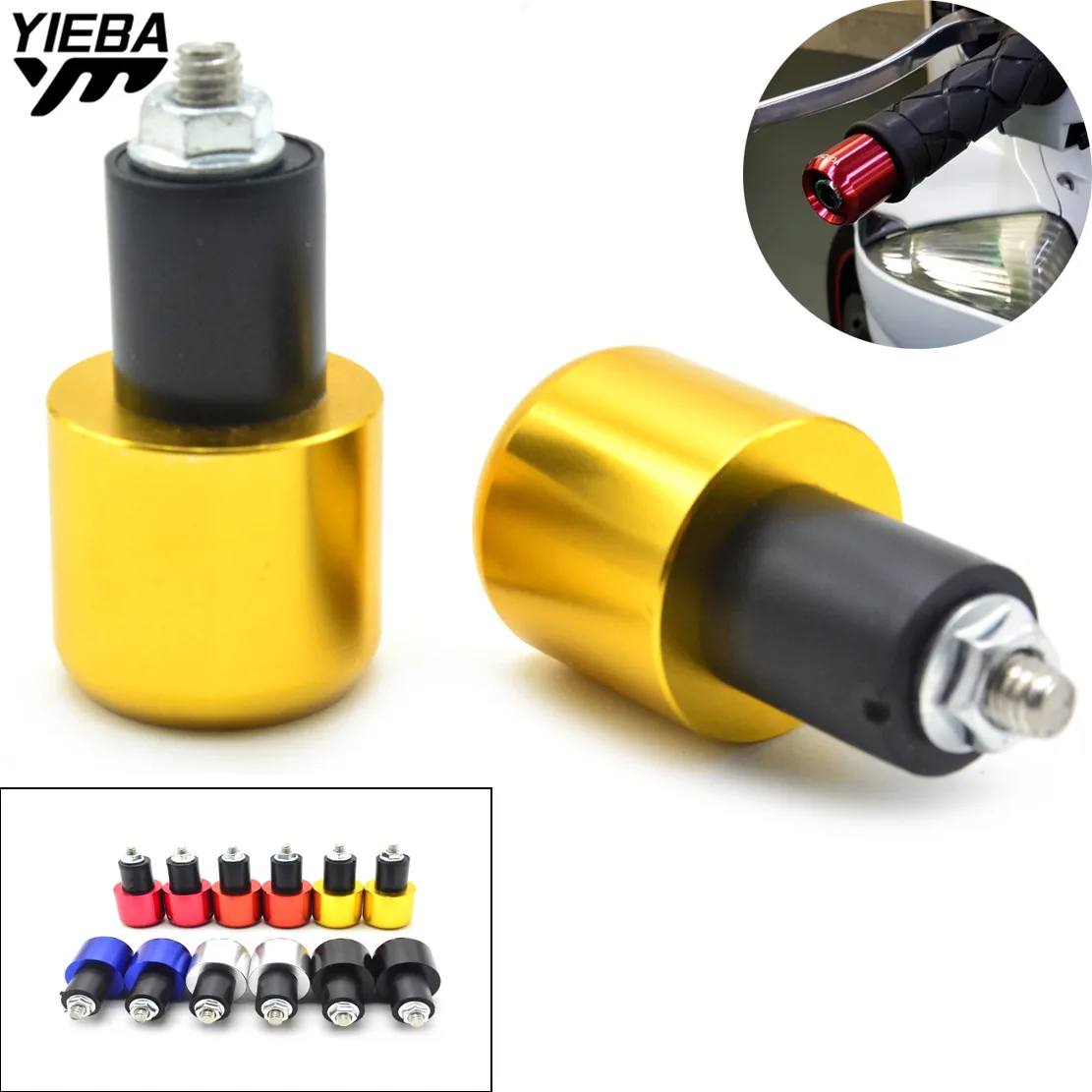 CNCAluminum ручки для руля наконечники Kawasaki ZX6R ZX7R ZX10R ZX14R NINJA650R Z800 Z1000 Yamaha mt09 07|Руль