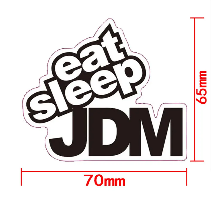 Смешной юмористический стикер для автомобиля 7*6 5 см EAT SLEEP JDM наклейка мотоцикла