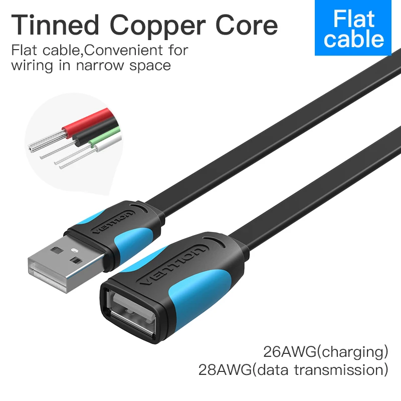 Vention USB 3,0 кабель-удлинитель для мужчин и женщин кабель-удлинитель USB3.0 кабель-удлинитель для ноутбука ПК USB кабель-удлинитель