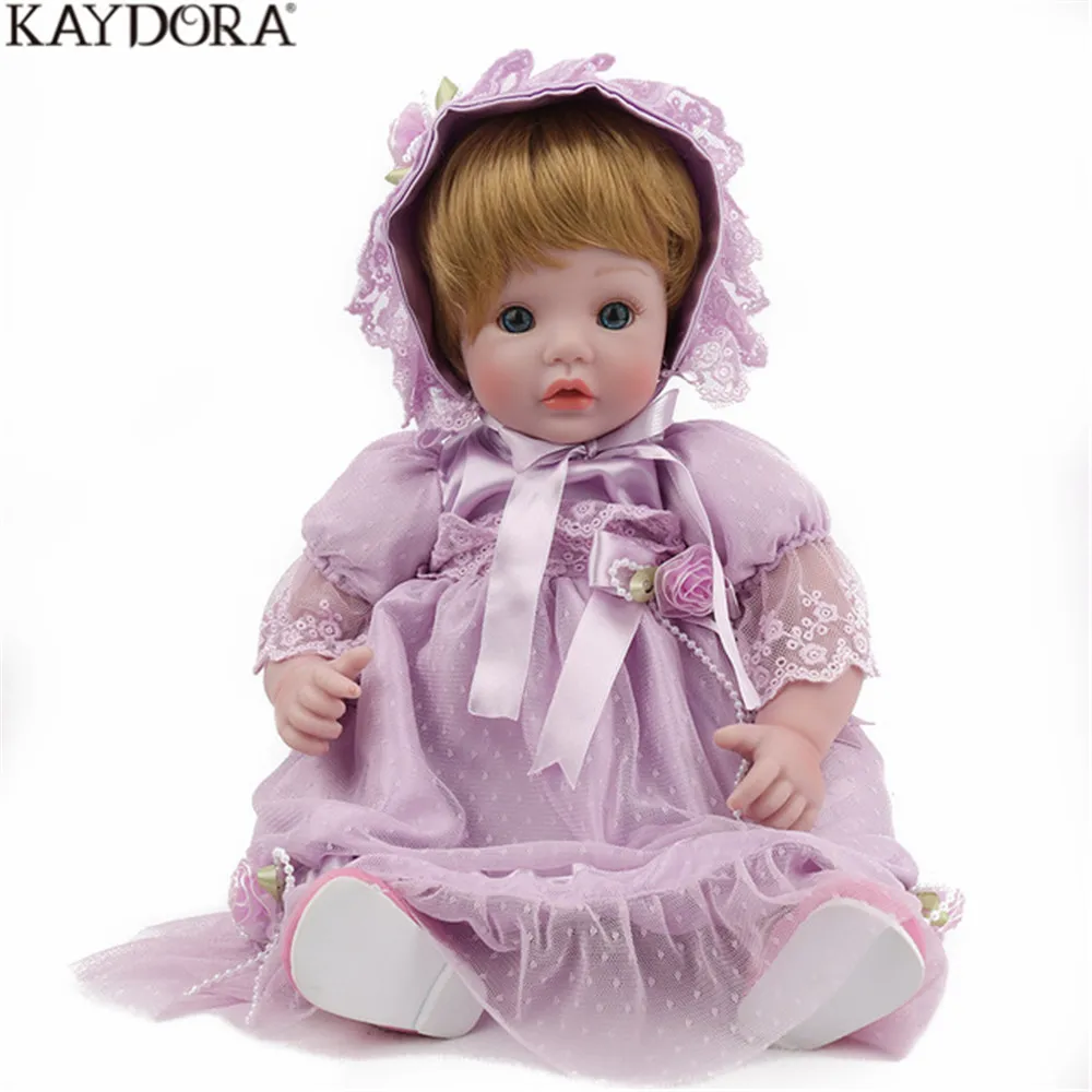 KAYDORA Кукла Reborn Baby виниловый корпус 18 дюймов 45 см кукла игрушки для девочек и