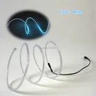 Лидер продаж, светящаяся белая неоновая Светодиодная лента 5,0 мм, со вспышкой, нить без преобразователя для самостоятельной вывески, рекламного щита