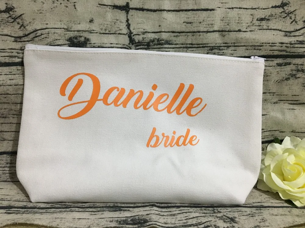

customize names Make Up Bags bridesmaid wedding Gift makeup toiletry kits Unique maid of honor Gift for Bridal Party favors