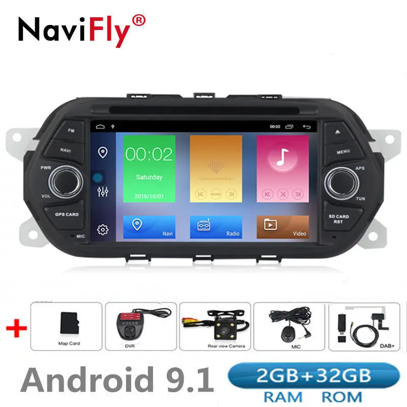 2 + 32G Android 9 1 автомобильный dvd-плеер радио gps навигация для Fiat Tipo Egea 2015 2016 2017 2018 аудио