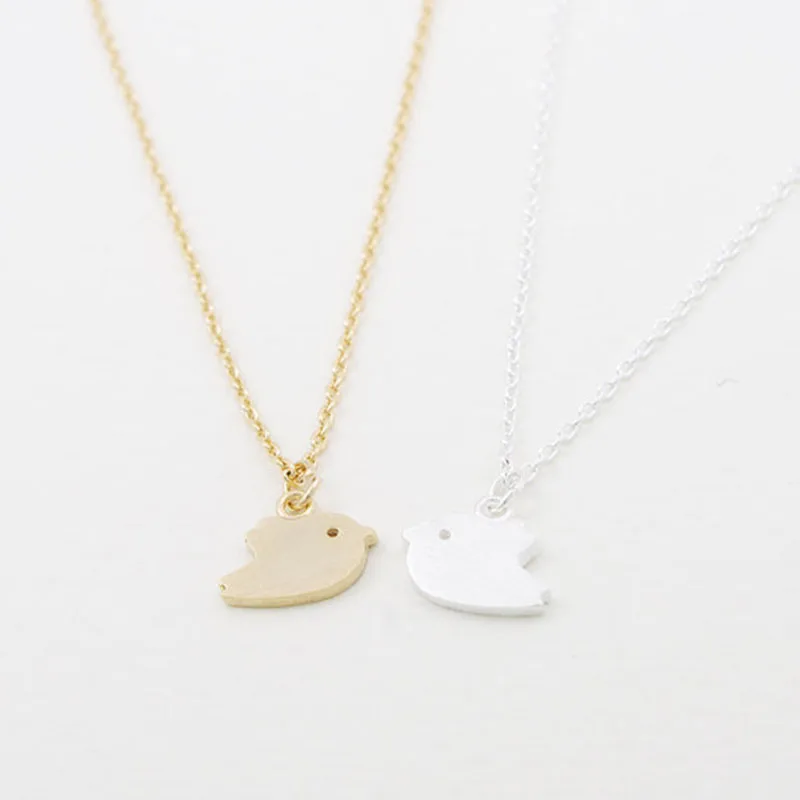 

Wholesale 10Pc Fashion Metal Pendant Delicate Bird Little Sparrow Necklaces&Pendants Kids Sweet Girls Best Gift Free Shipping