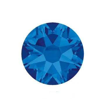 capri blue Высокое качество, 8 больших+ 8 маленьких 16 граней, стразы горячей фиксации! Железный кристалл с супер сильным клеем и блестящий светильник - Цвет: capri blue