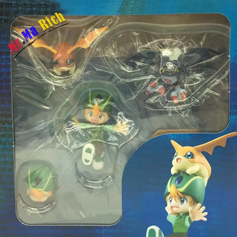 2 Tipo Digimon Adventure Takaishi Takeru & Patamon Takenouchi Sora Piyomon экшн ПВХ фигурка Коллекционная модель