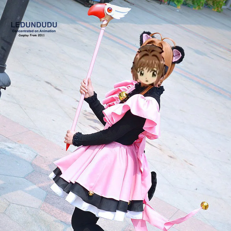 Новинка 2017 карточный чехол косплей костюмы сакуры милая карточка с кошкой Сакура