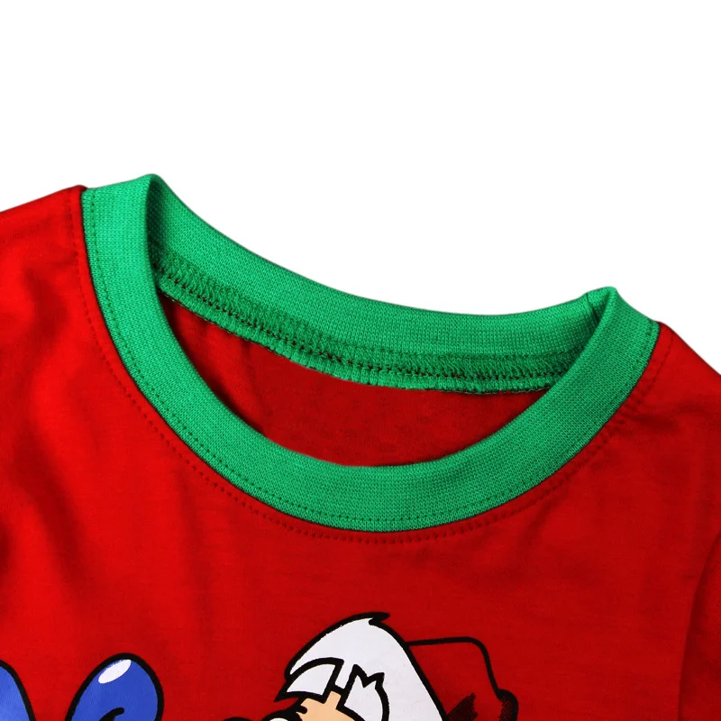 Christmas Kids Pajamas Santa Claus Cotton Boys Girls Sleepwear Suit Long Sleeve Children Clothing Sets Baby Nightwear Brand | Детская