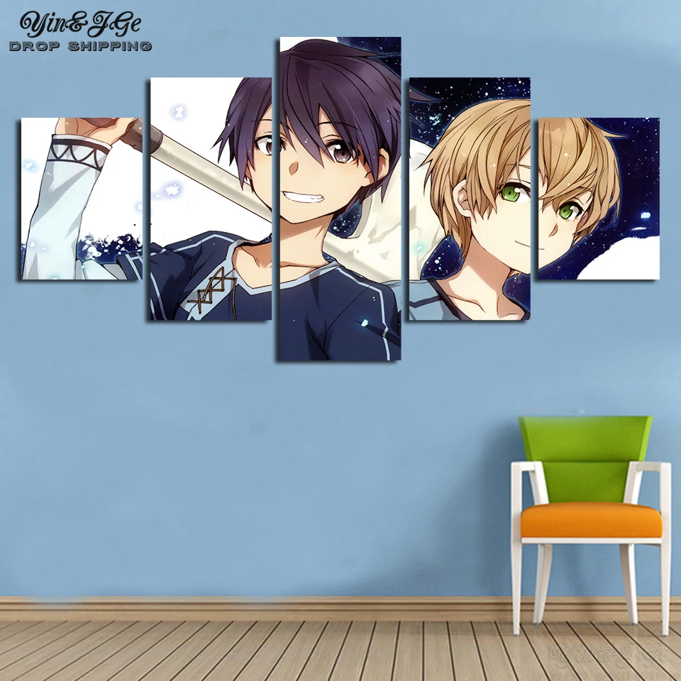 Настенный художественный холст картины художественное оформление печатает 5 шт.