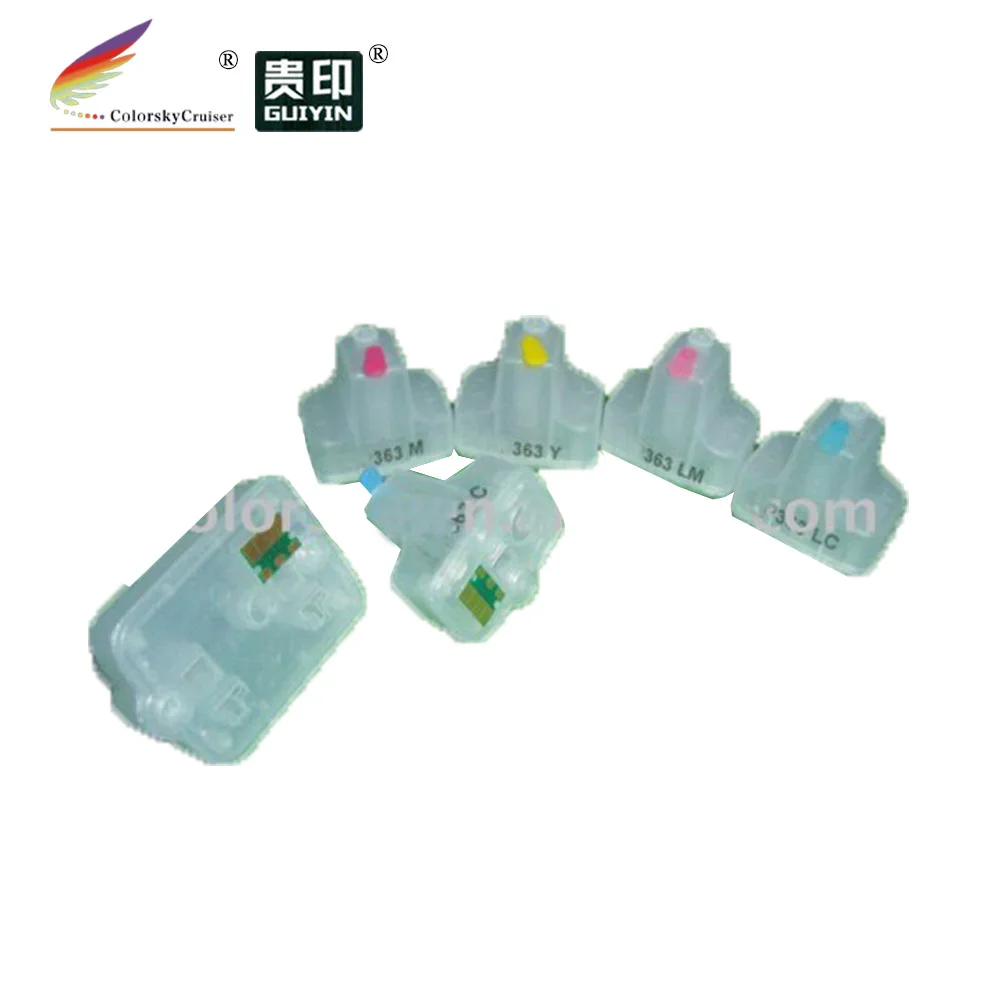 

(RCH363) HP363 refillable ink cartridge for HP 363 Photosmart 3310 3210 7280 8250 (with ARC chip) free shipping by Fedex