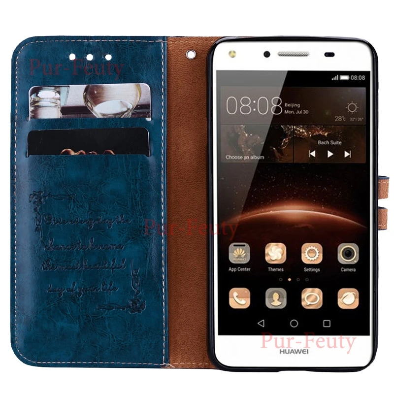 Флип чехлы бумажники для Huawei y5ii y5 Y 5 ii 2 cun u29 u 29 L21 L01 L02 L03 L22 текстурный кожаный чехол