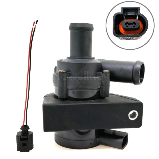 Water Pump and Cable 1K0965561J Водяной насос Электрический дополнительный охлаждающий элемент вспомогательное охлаждение 1K0 965 561 J для Volkswagen Golf Skoda Seat Audi A3 TT Q3 - Цвет: Water Pump and Cable