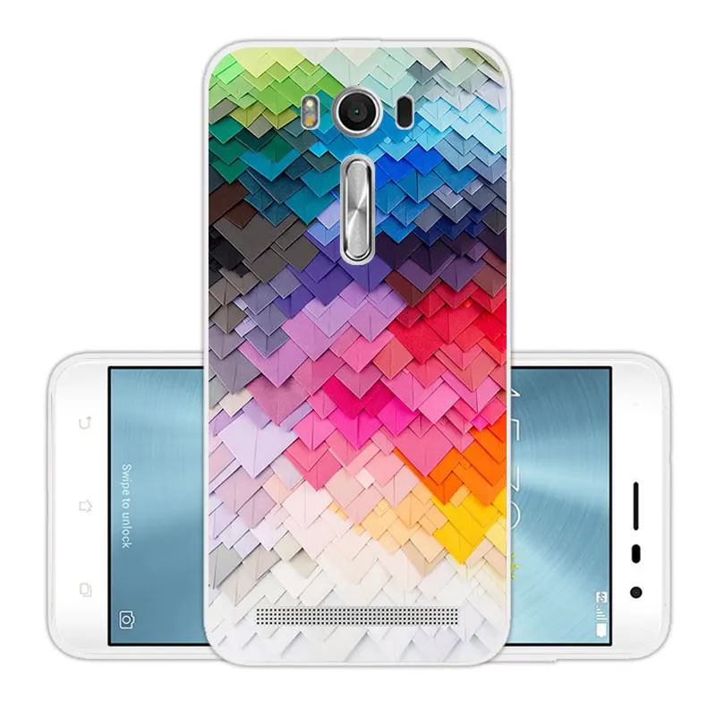 Мягкий ТПУ чехол для Asus ZenFone 2 Laser ZE500KL силиконовый Brick Road Capa |