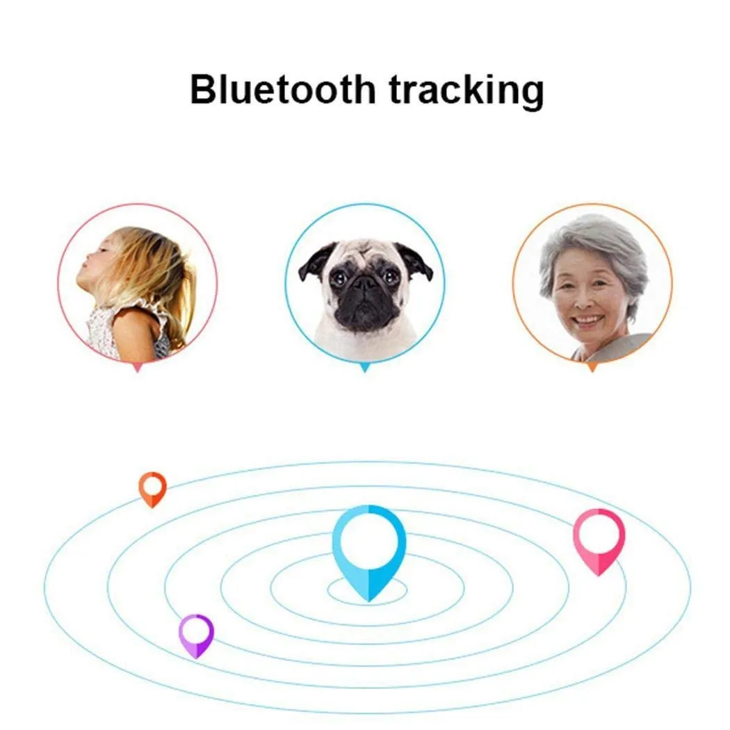 Pets Smart Mini GPS Tracker Anti-Lost Waterproof Bluetooth Tracer Keys Alarm Triangle Locator Realtime Finder Device Equipment | Дом и сад