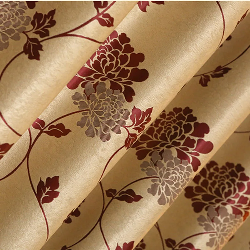 

European Jacquard Curtains for Living Room Luxury Window Blackout Curtains for the Bedroom Kitchen Window Treatment Valance 1PC