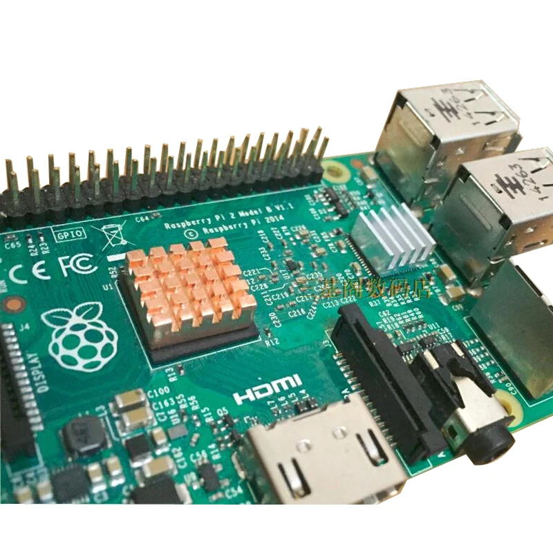 10 шт. Raspberry Pi 3 радиатор медный охлаждения для 3B +/2|sink| |