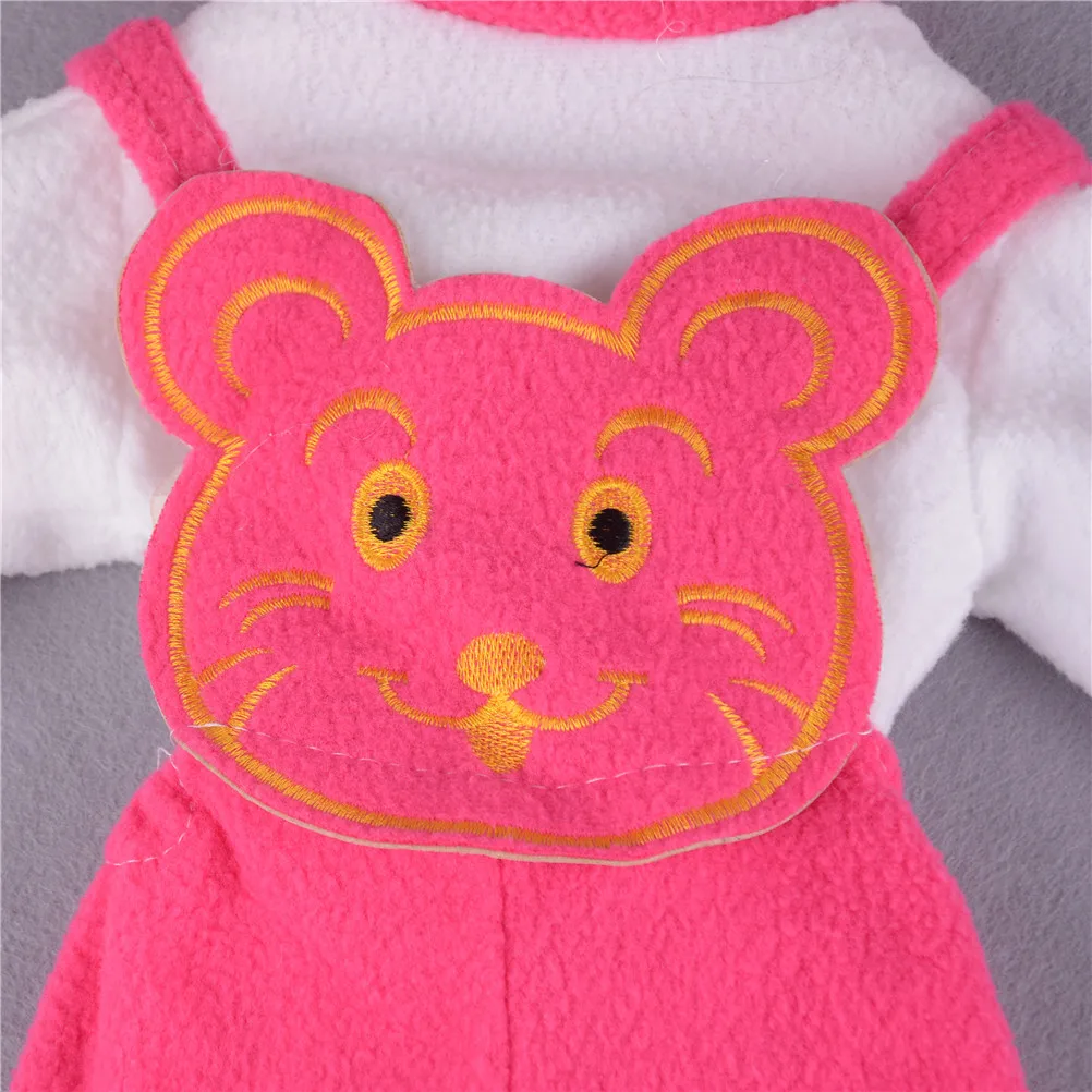 3 шт./компл. 4 цвета Модная кукольная одежда костюм с шляпой для 50 см Reborn Baby Doll аксессуары для куклы