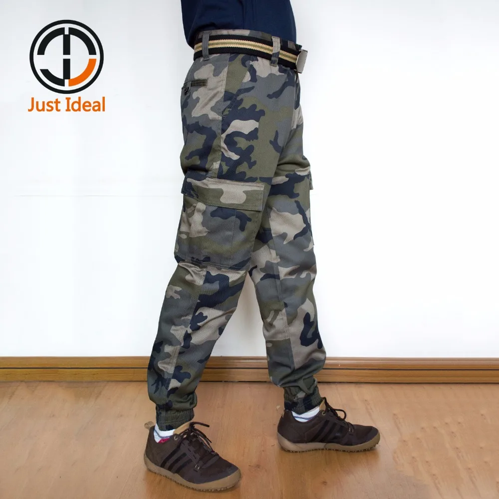 2020 мужские камуфляжные штаны модные брюки повседневные карго шаровары в Военном