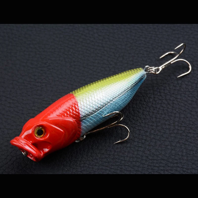 1pcs 8cm 14g 4 Colors 6# Hook Environmental protection paint ABS Plastic Fish Type 3D eyes Fishing Bait Sea Lure | Спорт и