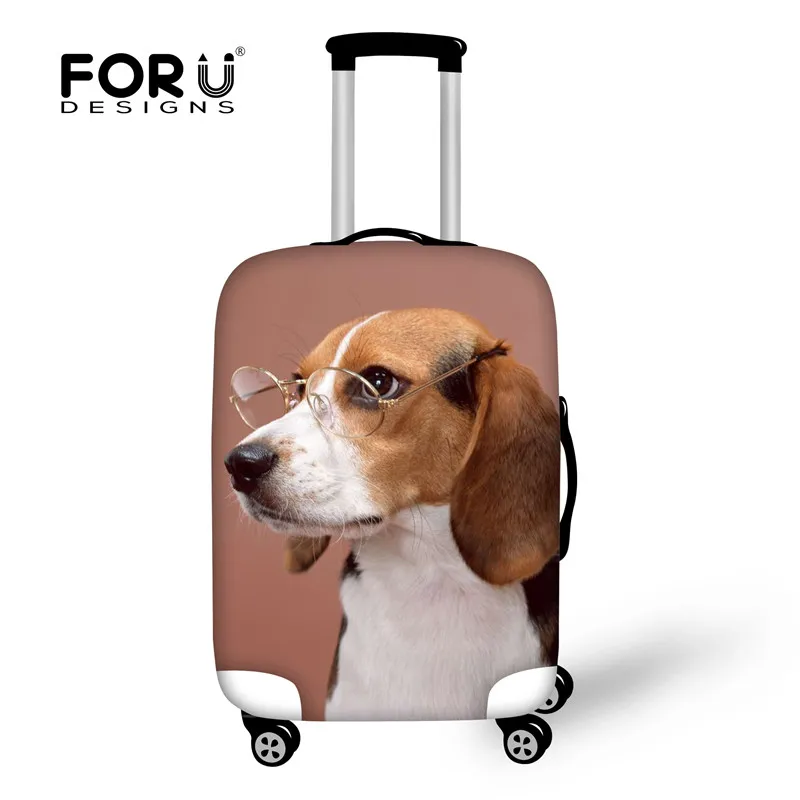 FORUDESIGNS, 3D Schnauzer, водонепроницаемый чехол для багажа, защитные пылезащитные Чехлы для собак, животных, Дорожный чемодан, чехол для 18-30 дюймов, чехлы - Цвет: H5647