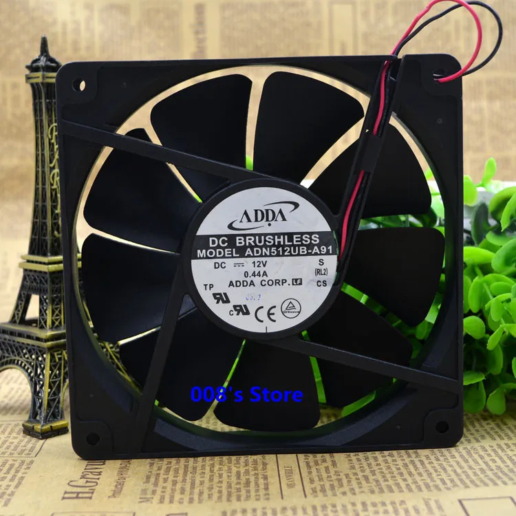 

New CPU Cooler Fan For ADN512UB-A91 DC 12V 0.44A 135*135*25mm 13525 13.5cm Dual Ball Bearing Chassis Cooling 2500RPM 99CFM