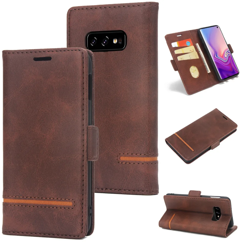 S9plus wallet cases for samsung Galaxy S8 S9 plus S10 lite phone case card slots luxury flip covers PU leather full cover | Мобильные