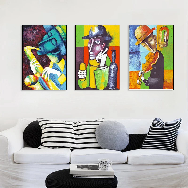 Nordic Canvas Painting Abstract Art Man Wall Poster Picture Home Decor Children Bedroom Living Room | Дом и сад