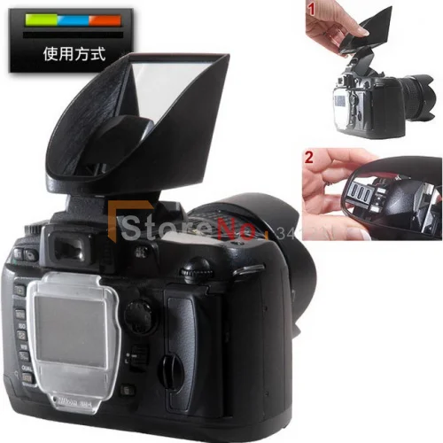 Зеркальный рассеиватель для вспышки D700 D7000 D90 D300 7D 5D III/II 70D 100D 700D 60D 600D|flash diffuser|diffuser