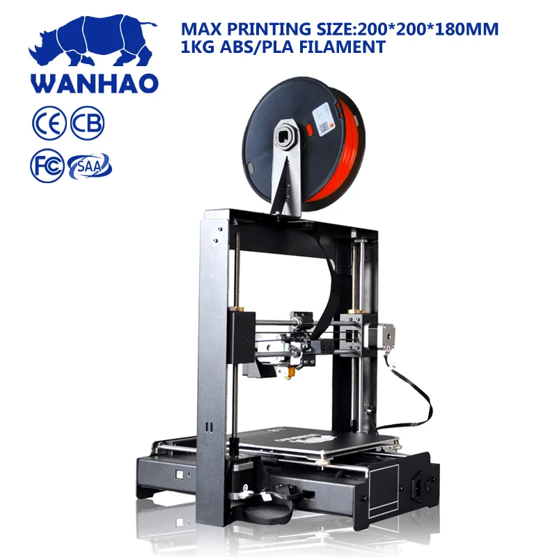 Дешевый 3D принтер по выгодной цене WANHAO i3 plus комплект Reprap с хорошим сенсорным ЖК