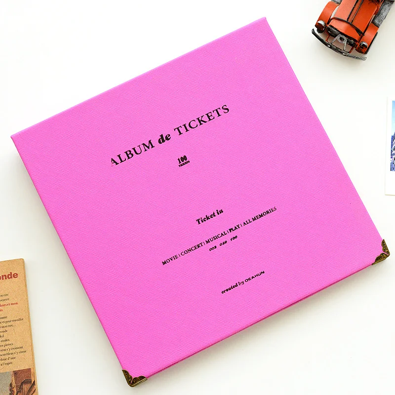 Женская книга интерлистный альбом Вмещает 100 шт. билетов концертов фильмов